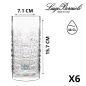 Gobelet Mixology Texture 48 cl Luigi Bormioli – verre long drink cristallin 15,7 cm made in Italy