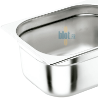 Bac inox GN 1/9 Lacor – récipient gastronorme professionnel en acier inoxydable brillant