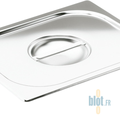 (Couvercle GN 1/1) - Inox avec Poignée – (53×32.5 CM)