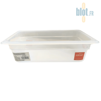 Bac GN 1/3 transparent en polypropylène alimentaire