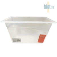 Bac GN 1/2 polypropylène 10,8 L vu de face