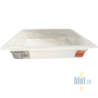 bac gn 1/2 polypropylène 3,90 l transparent vue complète