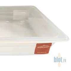 bac gn 1/2 polypropylène 3,90 l détail bord et paroi latérale