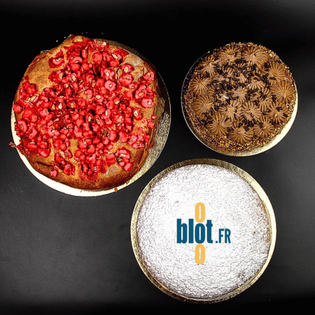 (X100) – Rond Carton (Or/Noir) - Ø28 CM