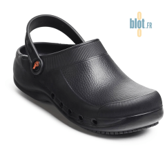 Sabot EVA noir T40 en vue trois quarts avant.