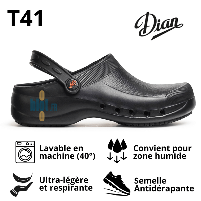 Sabot EVA Noir - Ultra Léger et Antidérapant - (T41)