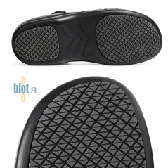 Semelle antidérapante du sabot EVA T42 en gros plan.