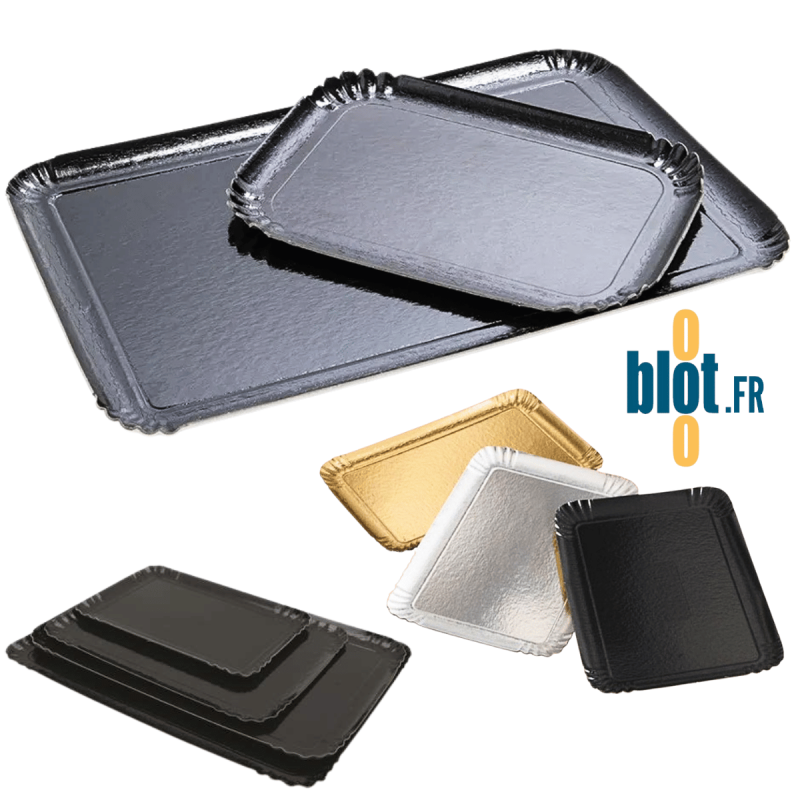 25 Plateaux Traiteur Carton Or Élégant 28x42 Cm – Lot De 25 Pour Buffets Et Réceptions
