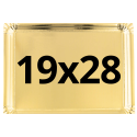 (X25) – Plateau Traiteur Or - Carton rigide - (19X28 CM)