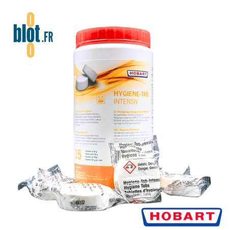 Tablettes désinfectantes HYGIENE-TAB Hobart pour lave-vaisselle pro