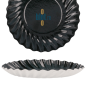 (X100) – Mini assiette Ronde en carton jetable Noire - (Ø8.8 CM)