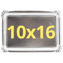 (X100) – Ravier en Argent - Carton - Jetable - (10X16 CM)
