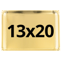 (X100) – Ravier en Or - Carton - Jetable - (13X20 CM)