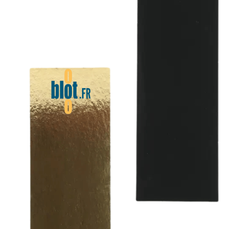 (X50) – Semelle à bûche Or/Noire - Carton bord droit - (30x10.4 CM)