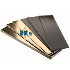 (X50) – Semelle à bûche Or/Noire - Carton bord droit - (25x10.4 CM)