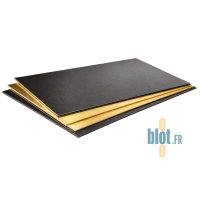 Lot de rectangles carton or noir 40x60 cm empilés vue produit
