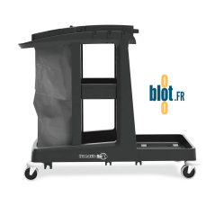 Autre vue latérale chariot ECO-Matic 3 montrant espace rangement inférieur