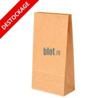 Sac papier kraft SOS grande capacité 15+10×32 cm ouvert prêt au conditionnement alimentaire professionnel