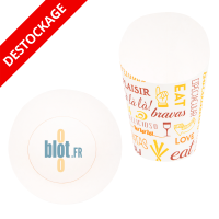 Gobelet à frites carton anti-graisse 270 ml vue de profil