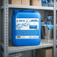 Bidon de liquide de rinçage B100N Winterhalter 20 litres pour lave-vaisselle professionnel.