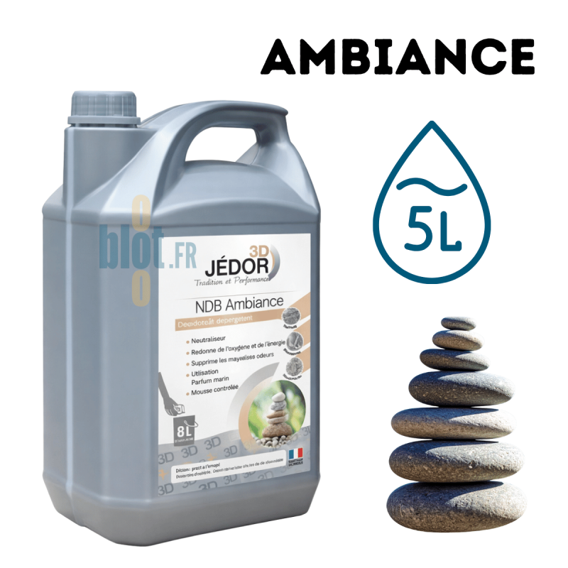 JEDOR 3D - AMBIANCE - [5L] - Détergent Désinfectant Professionnel