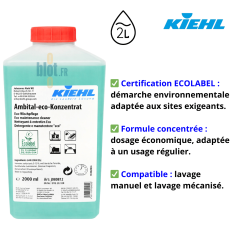 Ambital Eco Concentré 2 L Kiehl nettoyant sol professionnel certifié ECOLABEL