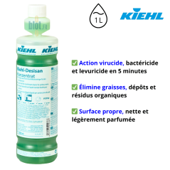 Desisan Concentré (1L) – Nettoyant désinfectant - (Alcalin) - Vue principale et caractéristiques