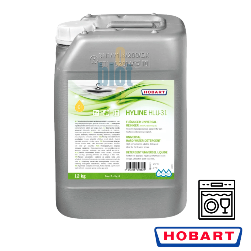 HLU 31 - HOBART - [12 KG] - Produit de Lavage Chloré