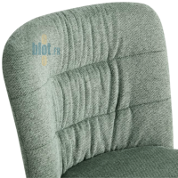 dossier chaise TOPAZE verte tissu rembourré maintien dos chaise professionnelle