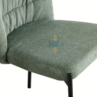 assise chaise TOPAZE verte tissu rembourré chaise restauration professionnelle