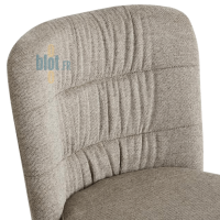 dossier chaise TOPAZE taupe tissu rembourré maintien dos chaise professionnelle