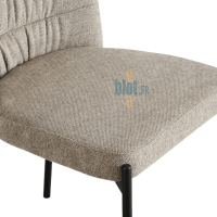 assise chaise TOPAZE taupe tissu rembourré mobilier restauration