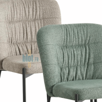 chaises TOPAZE tissu taupe et vert mobilier professionnel restauration