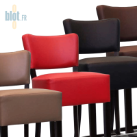tabourets LUIGI quatre coloris noir rouge taupe et marron mobilier bar professionnel