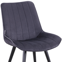 chaise PAMELA grise design assise garnie dossier confortable mobilier restaurant