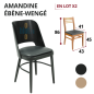 Chaise AMANDINE - Hêtre Ébène-Wengé