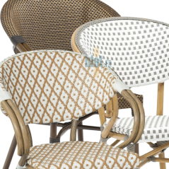 comparaison coloris fauteuil BASTILLE écru bronze toffee gris blanc