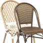 Chaise RIVOLI - Bamboo look - Ecru / Bronze