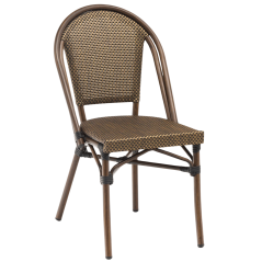 Chaise RIVOLI - Wood look - Marron/Toffee - Seule