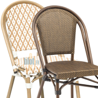 Chaise RIVOLI - Wood look - Marron/Toffee - Panachage possible