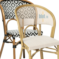 comparaison coloris chaise CAPUCINE noir blanc beige blanc professionnel