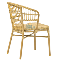 chaise WILLOW vue arrière naturel mobilier extérieur professionnel