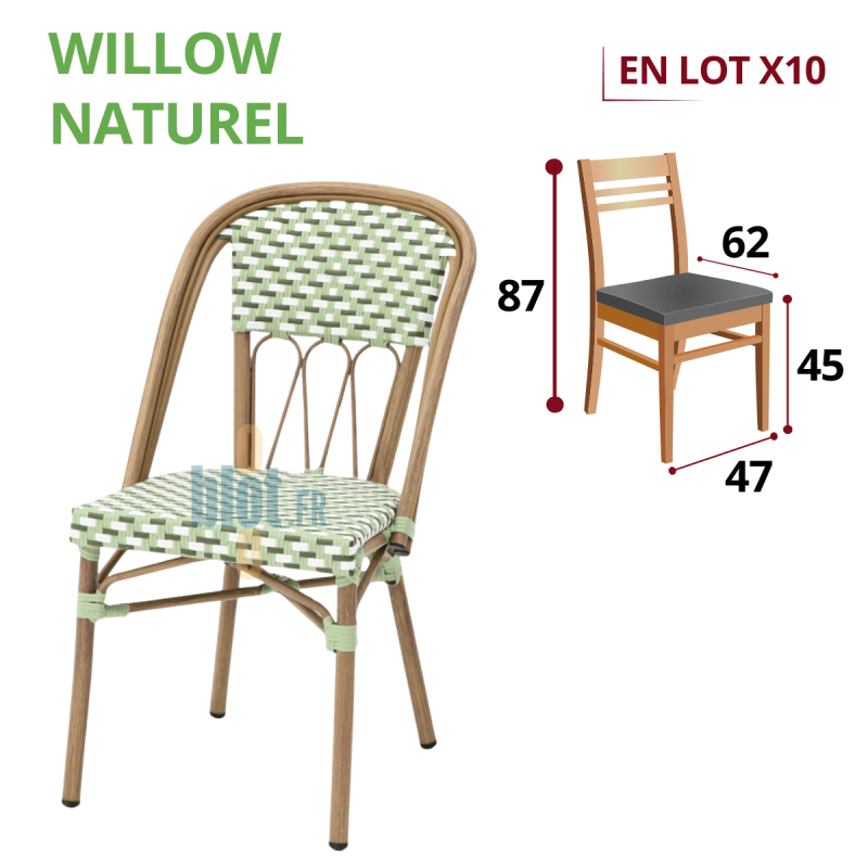 Chaise OPÉRA - Verte