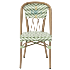 chaise OPERA vue face verte mobilier extérieur professionnel