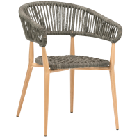 fauteuil ARUSHA gris mobilier extérieur professionnel empilable