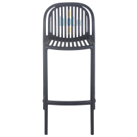Tabouret SERENA anthracite, vue de face