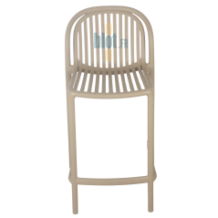 Tabouret SERENA taupe, vue de face