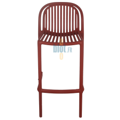 Tabouret SERENA brique, vue de face