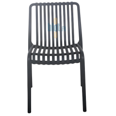 Chaise STEFFY anthracite, vue de face