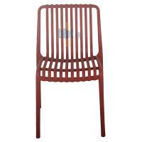 Chaise STEFFY brique, vue de face